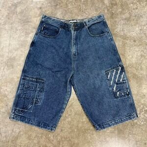 Y2K Pelle‎ Pelle Baggy Blue Denim Shorts Size 38